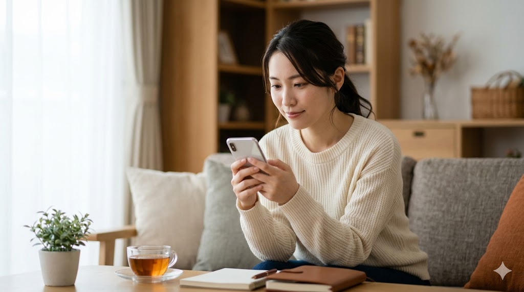 マッチングアプリで、相手を傷つけずに「私」を主語にした誠実なお断りメッセージを考える日本人女性