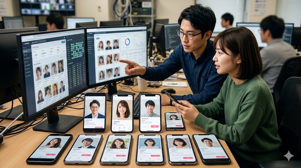 マッチングアプリの業者の写真の特徴
