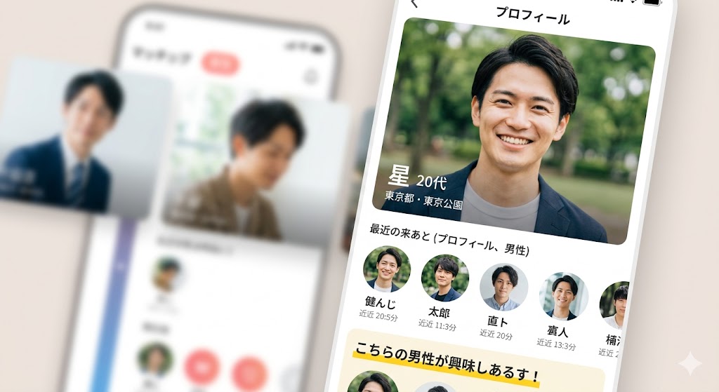マッチング率を上げるための、清潔感のある自然体なプロフィール写真のイメージ