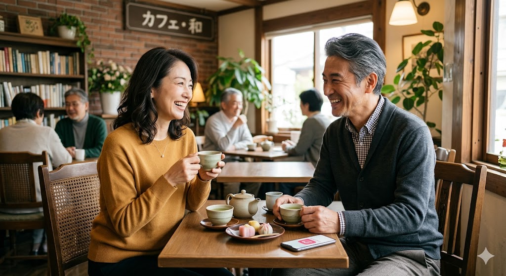 独身の茶飲み友達作り向けアプリ「シンシアリーユアーズ」