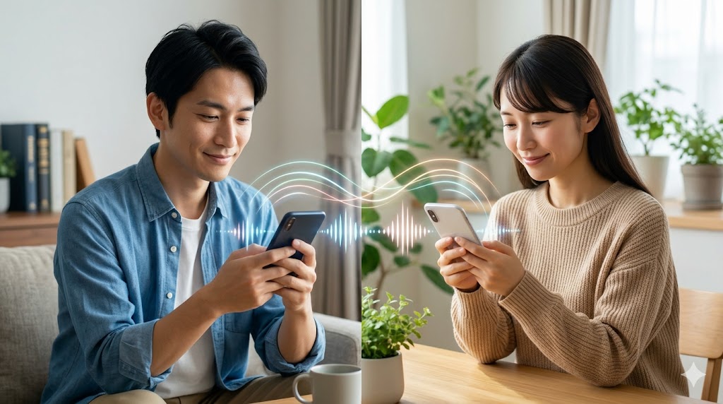 ペーシングによって返信のテンポや文章の熱量を合わせ、無意識の安心感を感じ合っている日本人の男女