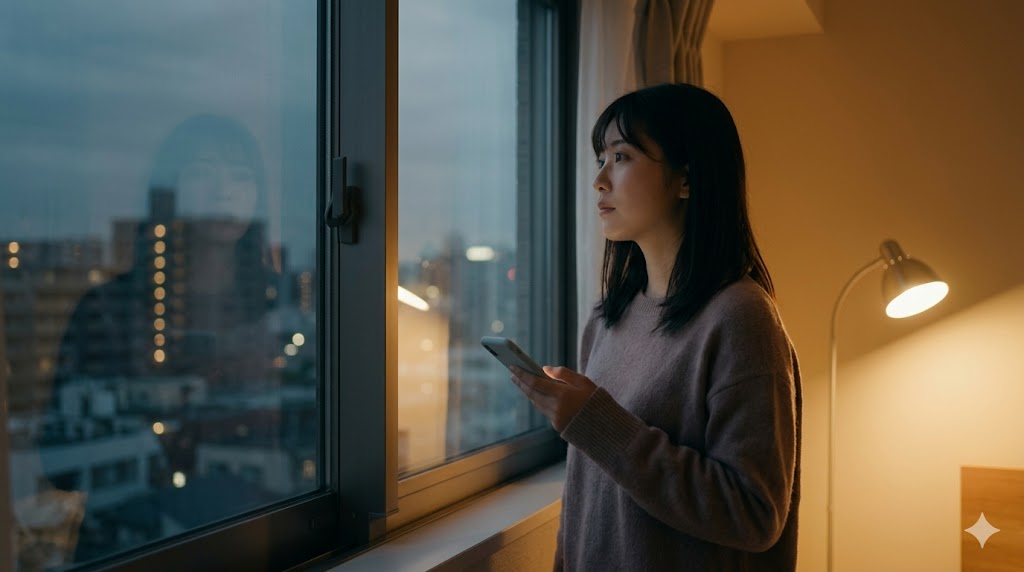 一旦メッセージを休み、冷却期間を置いてから再アプローチを考える日本人の女性。