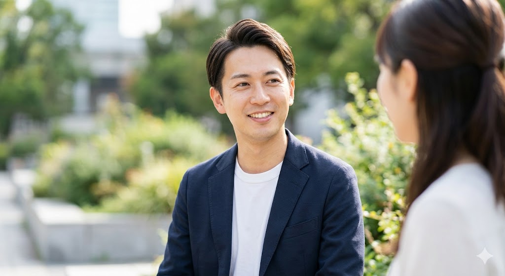 プロフィールを改善し、前向きな気持ちで新たな出会いへと向かう日本人男性