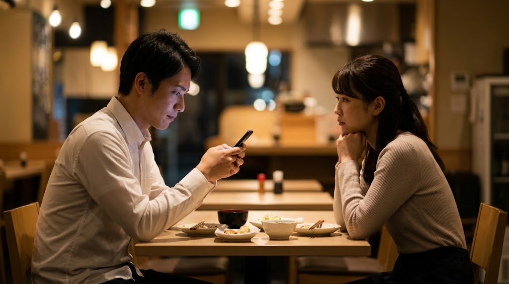 会話中のスマホ操作が招く強い孤独感