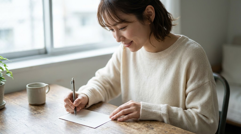 贈り物なしの事前の合意形成と手紙の書き方
