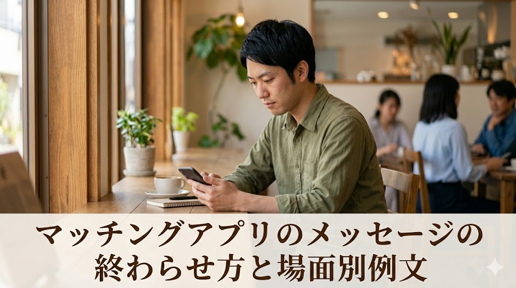 マッチングアプリのメッセージの終わらせ方と場面別例文
