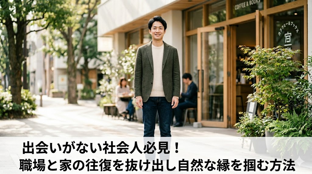 出会いがない社会人必見！職場と家の往復を抜け出し自然な縁を掴む方法