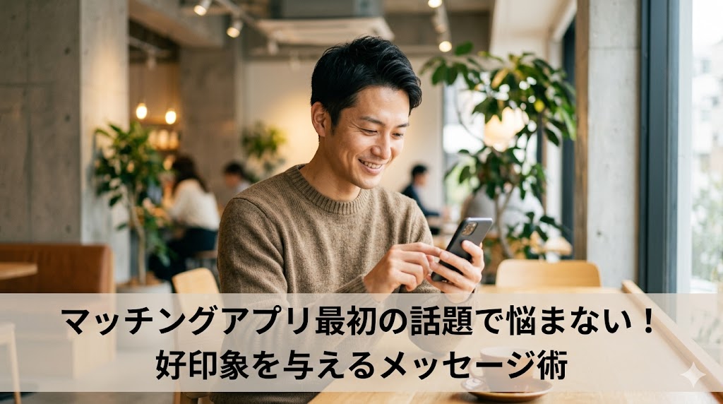 マッチングアプリ最初の話題で悩まない！好印象を与えるメッセージ術