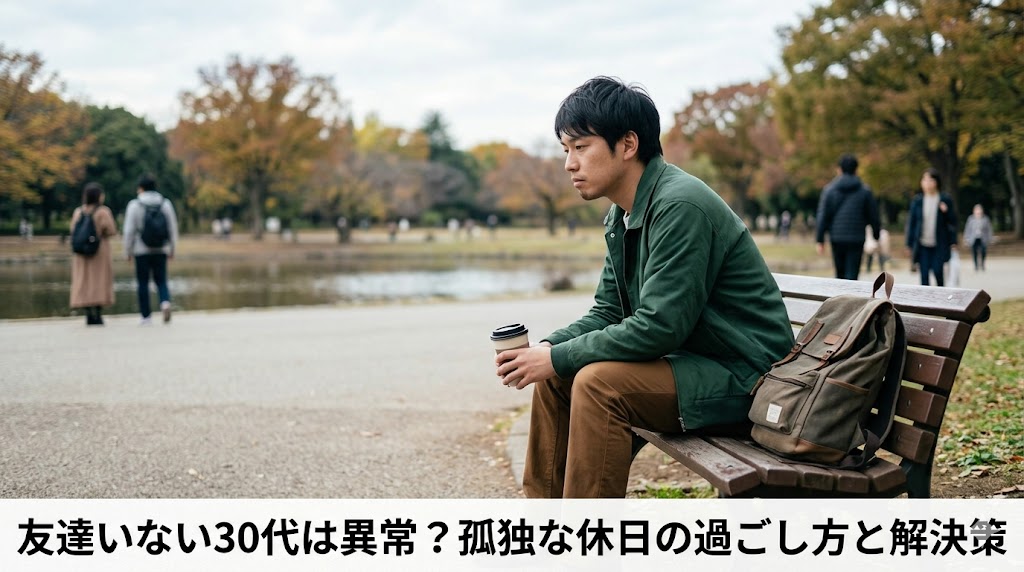 友達いない30代は異常？孤独な休日の過ごし方と解決策のアイキャッチ画像