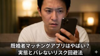 既婚者マッチングアプリはやばい？実態とバレないリスク回避法