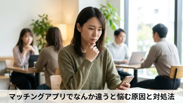 マッチングアプリでなんか違うと悩む原因と対処法