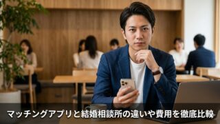 マッチングアプリと結婚相談所の違いや費用を徹底比較