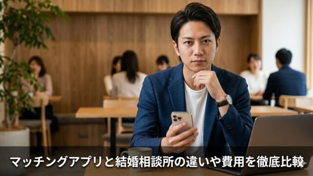 マッチングアプリと結婚相談所の違いや費用を徹底比較