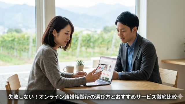 失敗しない！オンライン結婚相談所の選び方とおすすめサービス徹底比較