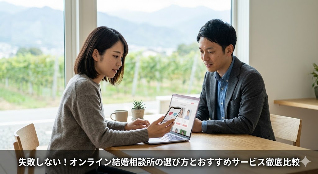 失敗しない！オンライン結婚相談所の選び方とおすすめサービス徹底比較