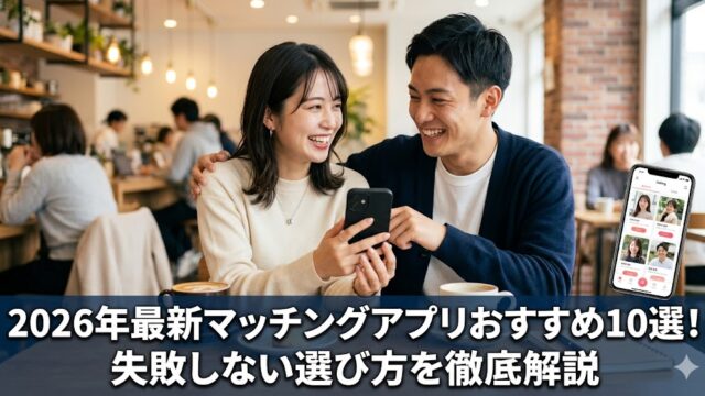 2026年最新マッチングアプリおすすめ10選！失敗しない選び方を徹底解説