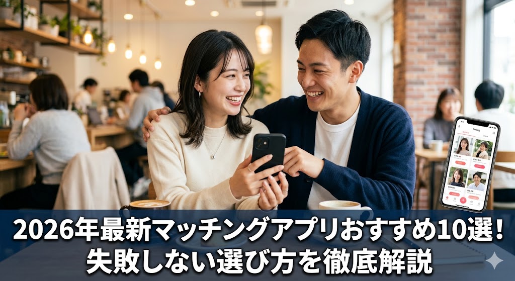 2026年最新マッチングアプリおすすめ10選！失敗しない選び方を徹底解説