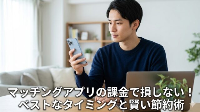 マッチングアプリの課金で損しない！ベストなタイミングと賢い節約術