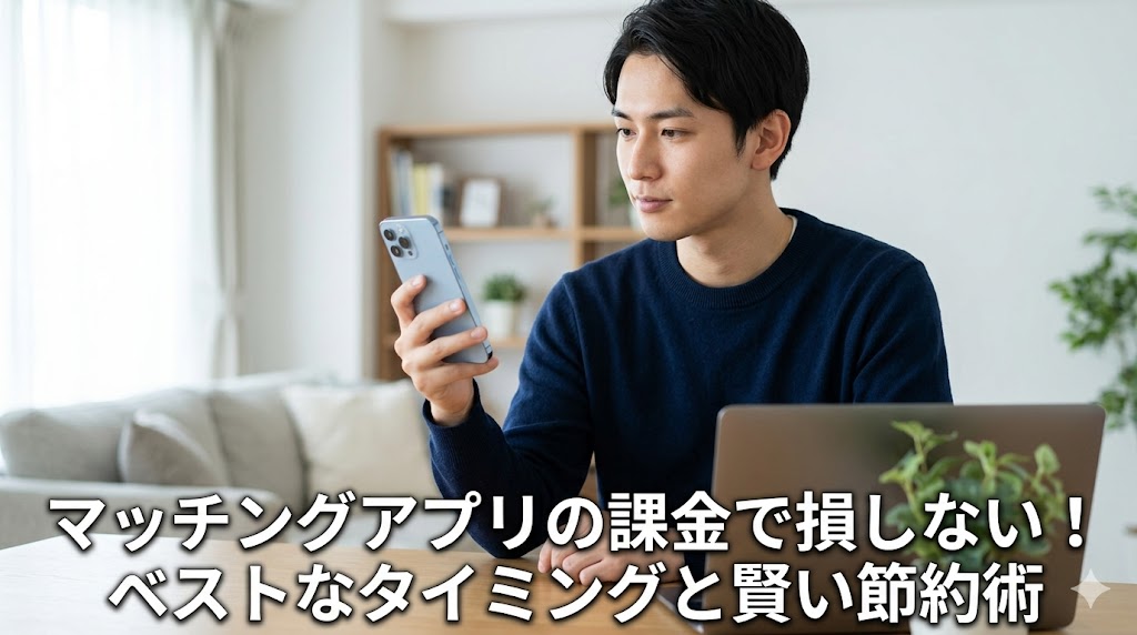 マッチングアプリの課金で損しない！ベストなタイミングと賢い節約術