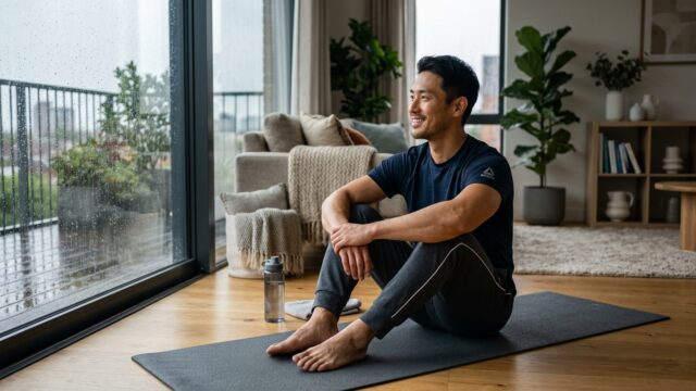 雨の日のランニングの代わりは？室内でできる有酸素運動と筋トレ
