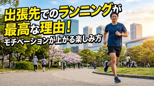 出張先のランニングコース選び！モチベが上がる最高の楽しみ方