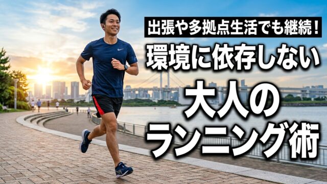 デュアルライフの運動習慣はコレ！出張先で続く大人ランニング