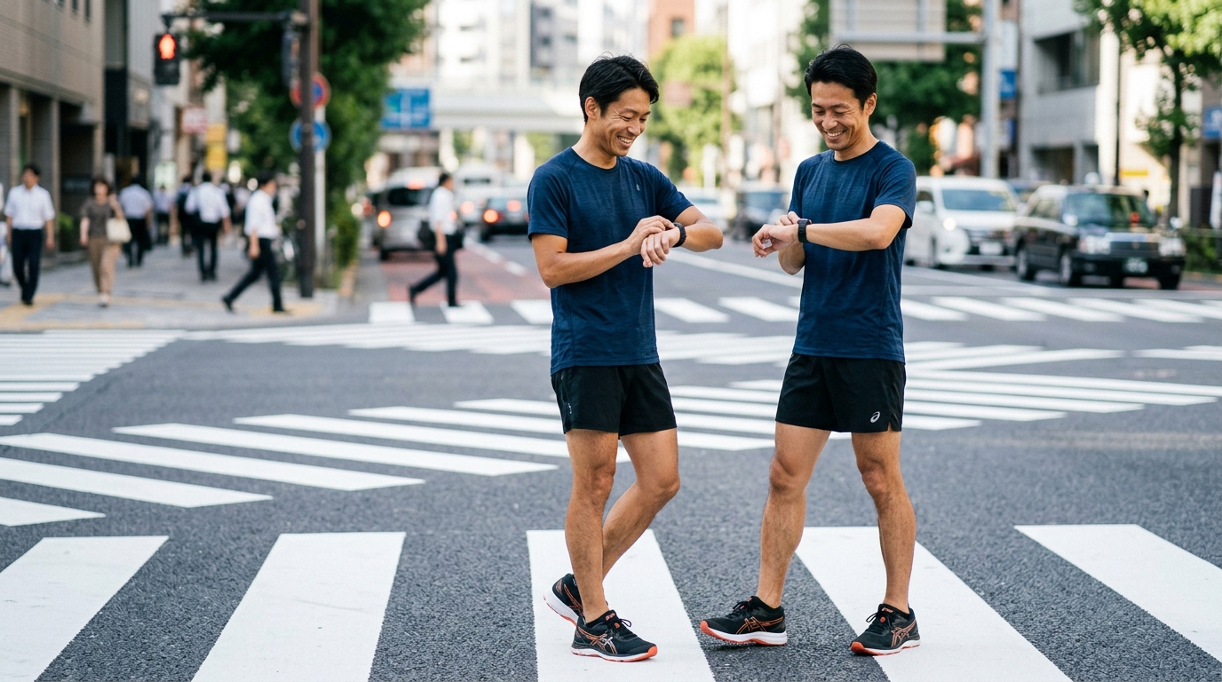 ランニング中の信号待ちがペースと心肺機能に与える影響