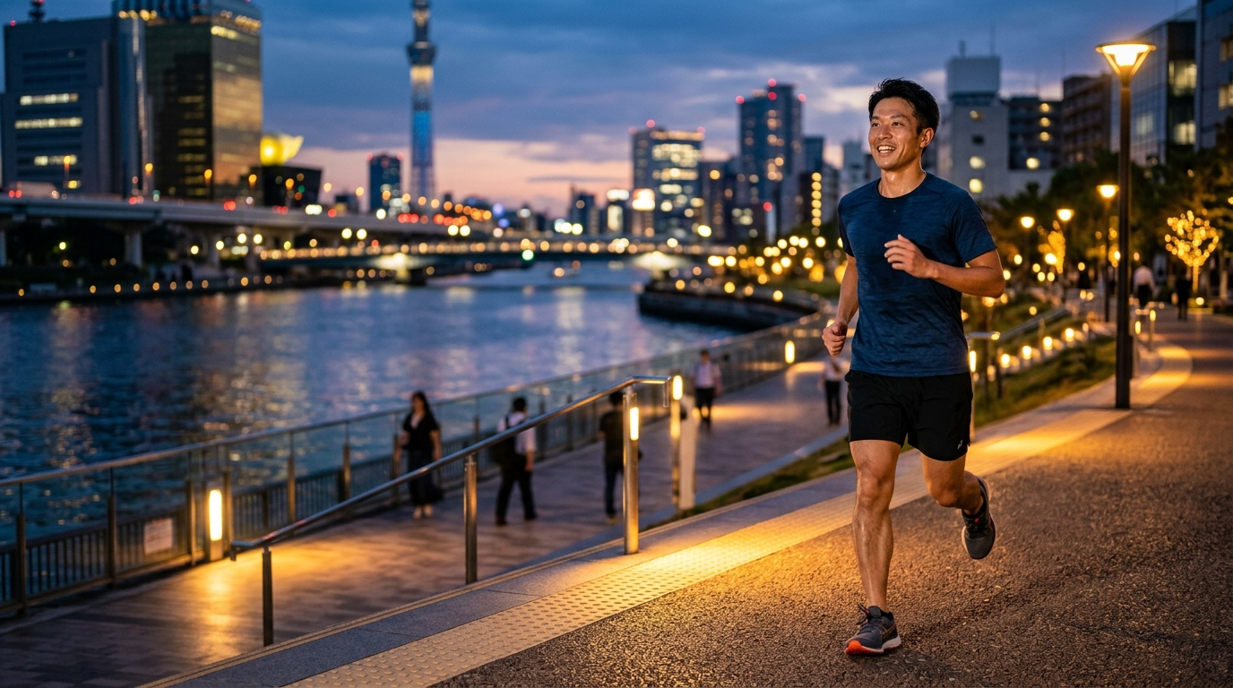 筋力維持なら食後2時間空けて走る