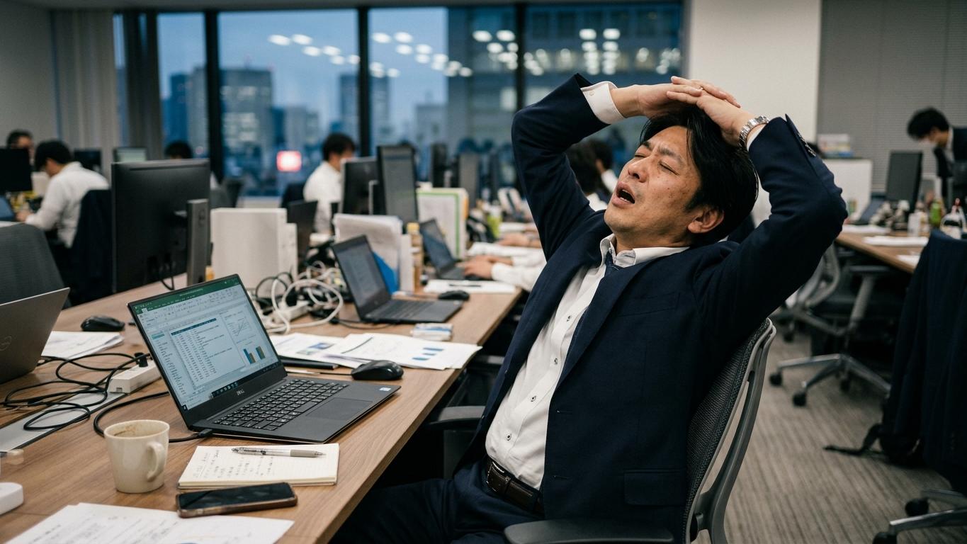 デスクワークの座りすぎによる悪影響