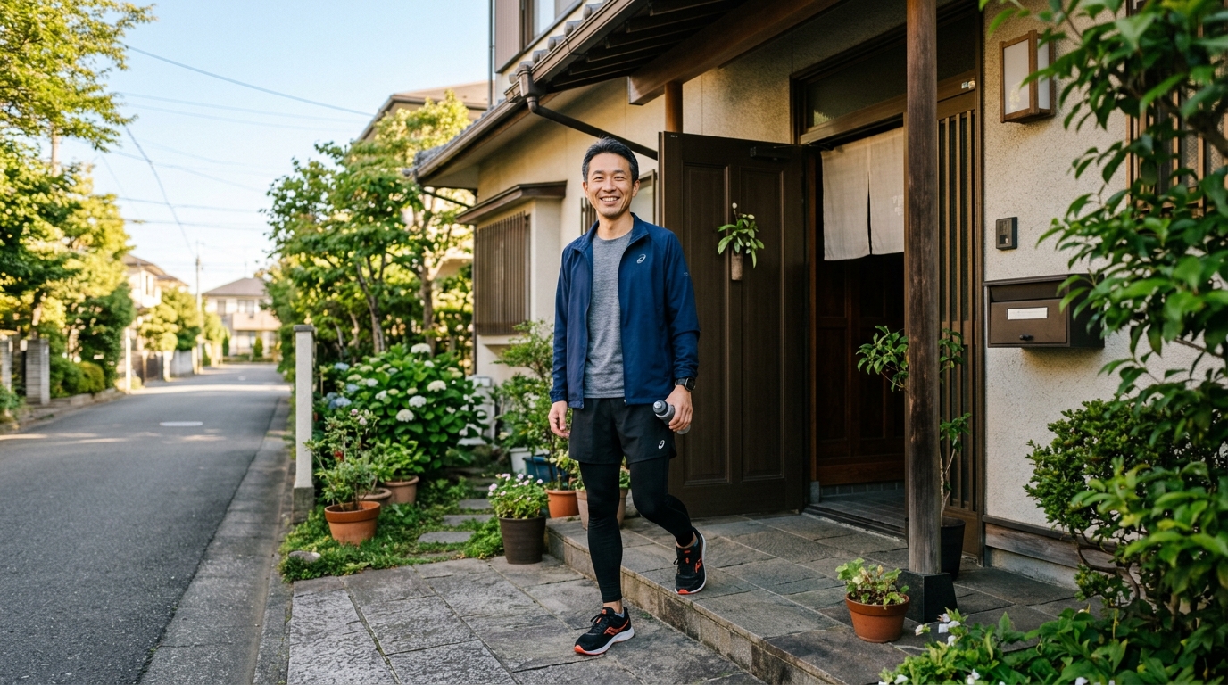 息が切れない心拍数を保つゆったり走行