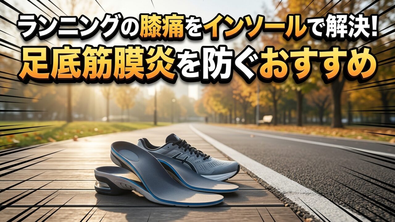 ランニングの膝痛をインソールで解決！足底筋膜炎を防ぐおすすめ