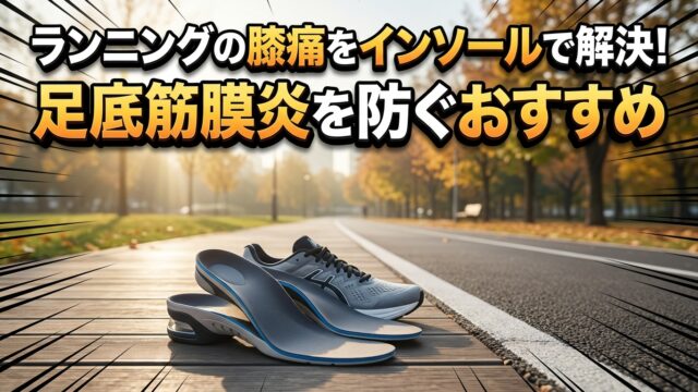 ランニングの膝痛をインソールで解決！足底筋膜炎を防ぐおすすめ