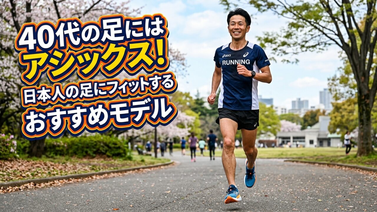 40代の足にはアシックス！日本人の足にフィットするおすすめモデル
