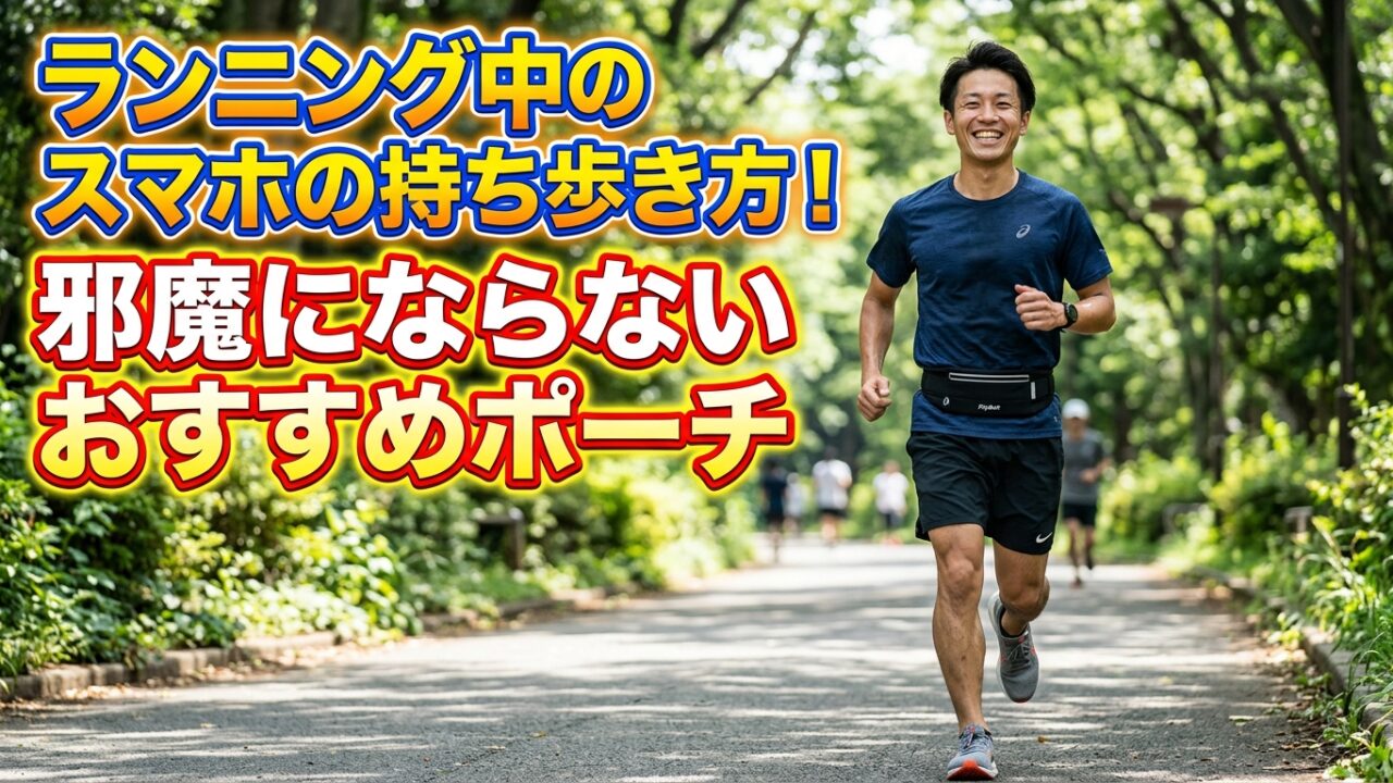 ランニング中のスマホの持ち歩き方！邪魔にならないおすすめポーチ