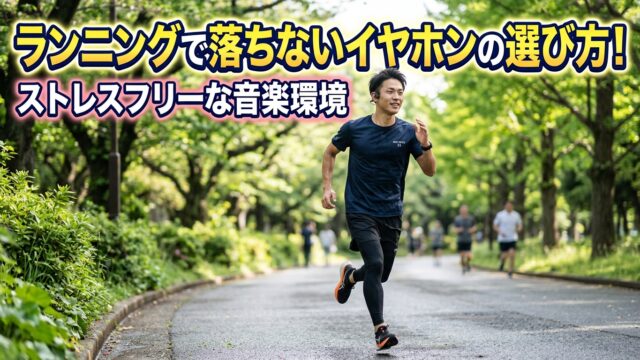 ランニングで落ちないイヤホンの選び方！ストレスフリーな音楽環境