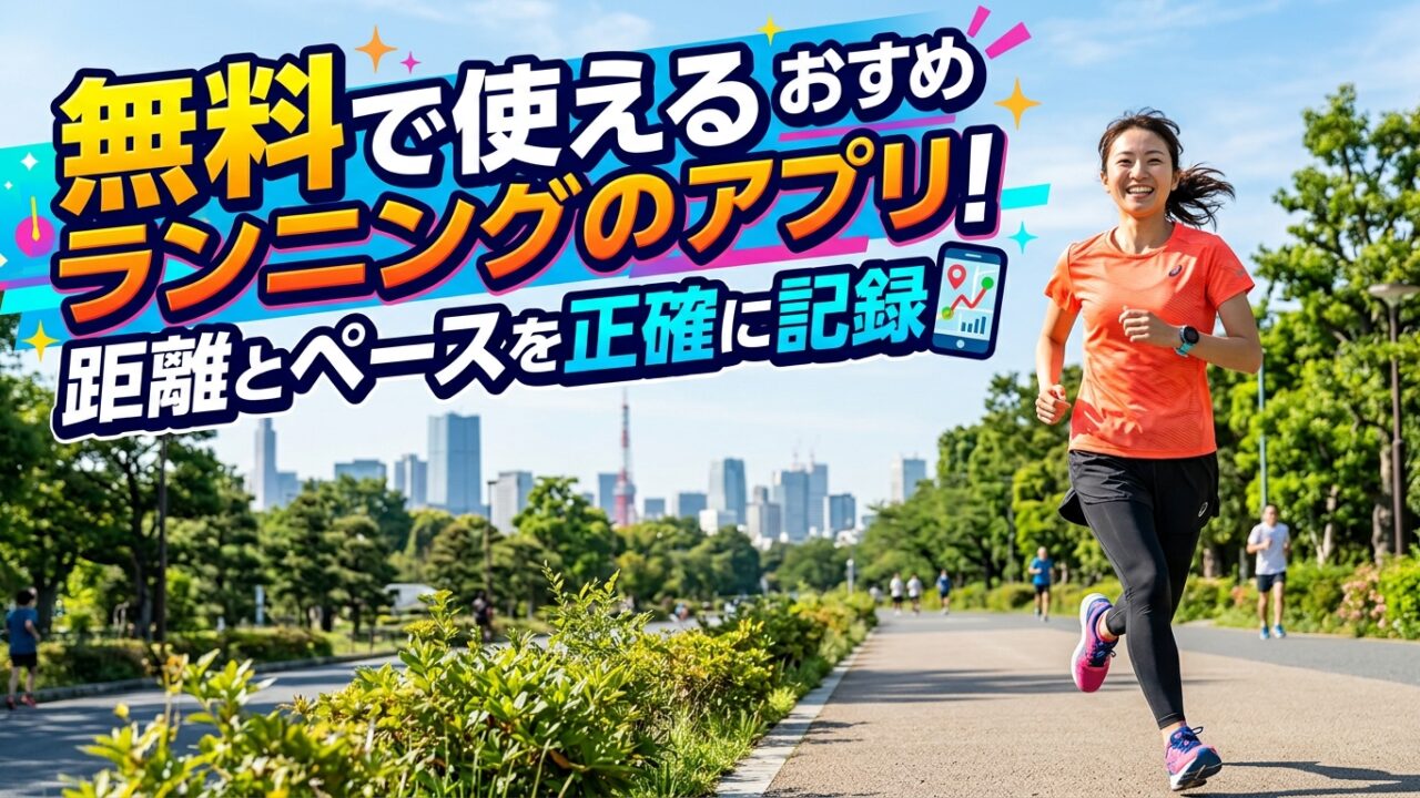 無料で使えるおすすめランニングアプリ！距離とペースを正確に記録