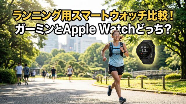 ランニング用スマートウォッチ比較！ガーミンとApple Watchどっち？