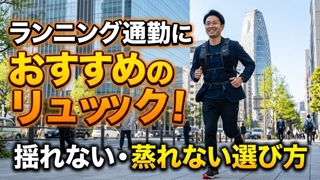 ランニング通勤におすすめのリュック！揺れない・蒸れない選び方