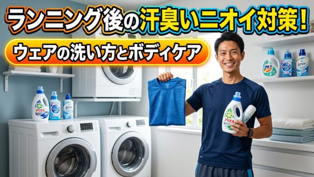 ランニング後の汗臭いニオイ対策！ウェアの洗い方とボディケア