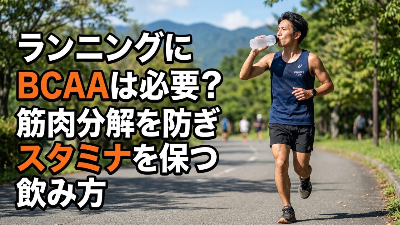 ランニングにBCAAは必要？筋肉分解を防ぎスタミナを保つ飲み方