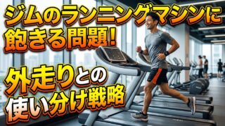 ジムのランニングマシンに飽きる問題！外走りとの使い分け戦略