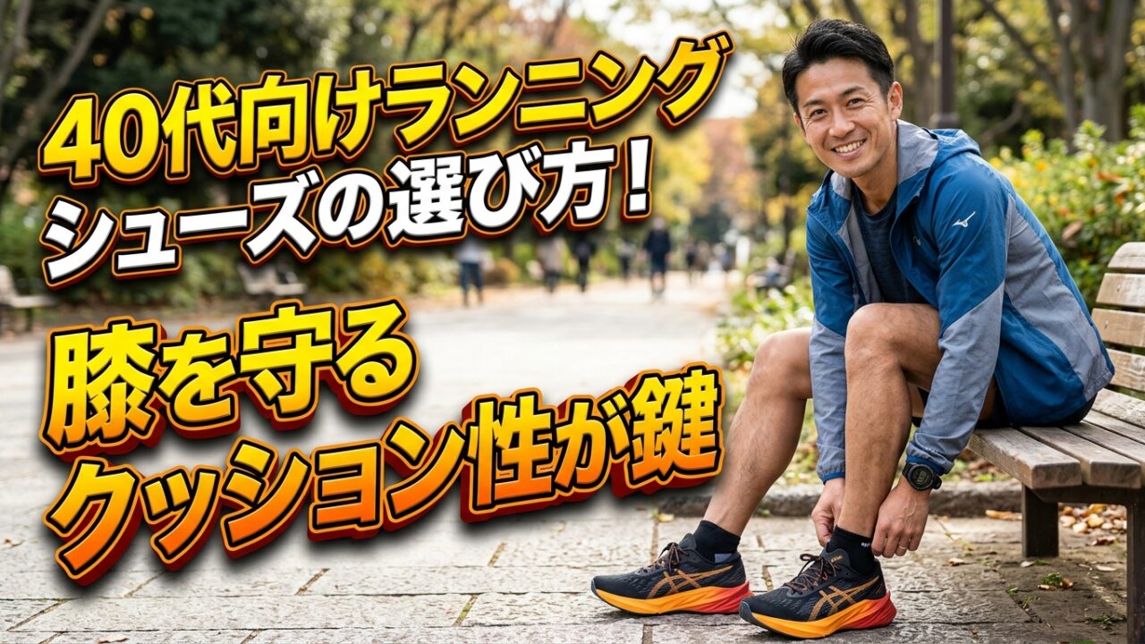 40代向けランニングシューズの選び方！膝を守るクッション性が鍵