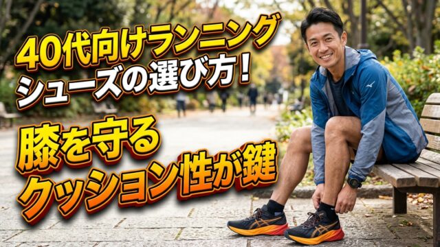 40代向けランニングシューズの選び方！膝を守るクッション性が鍵