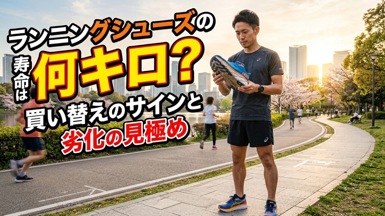 ランニングシューズの寿命は何キロ？買い替えのサインと劣化の見極め