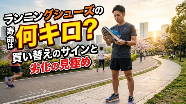 ランニングシューズの寿命は何キロ？買い替えのサインと劣化の見極め