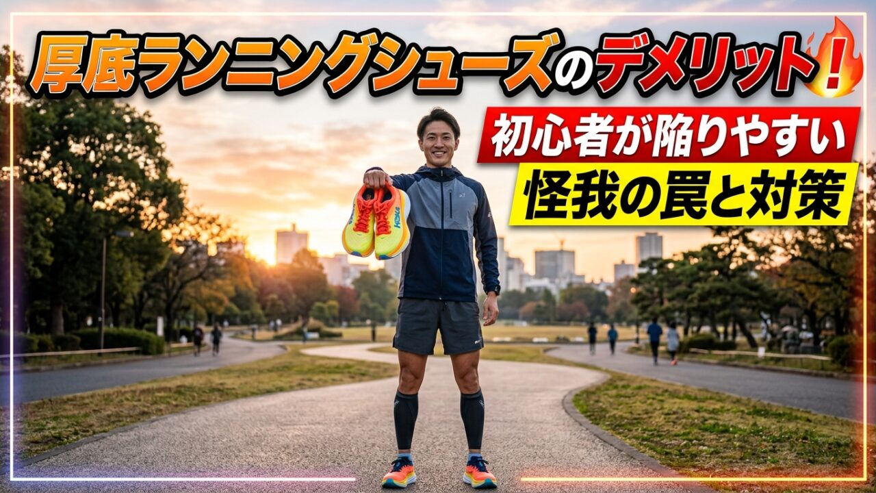 厚底ランニングシューズのデメリット！初心者が陥りやすい怪我の罠と対策