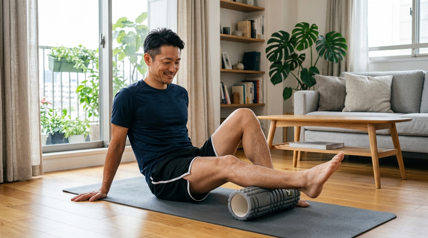 Midfoot Strike and Foam Roller Calf Massage