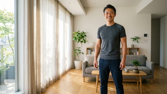 40代のぽっこりお腹を撃退！1日5分で効く最強の体幹トレーニング