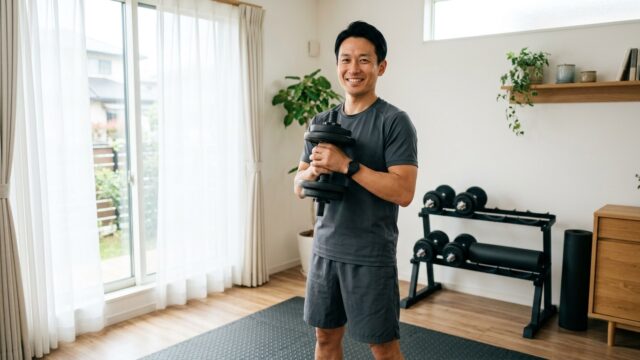 Home dumbbell selection guide for men in their 40s