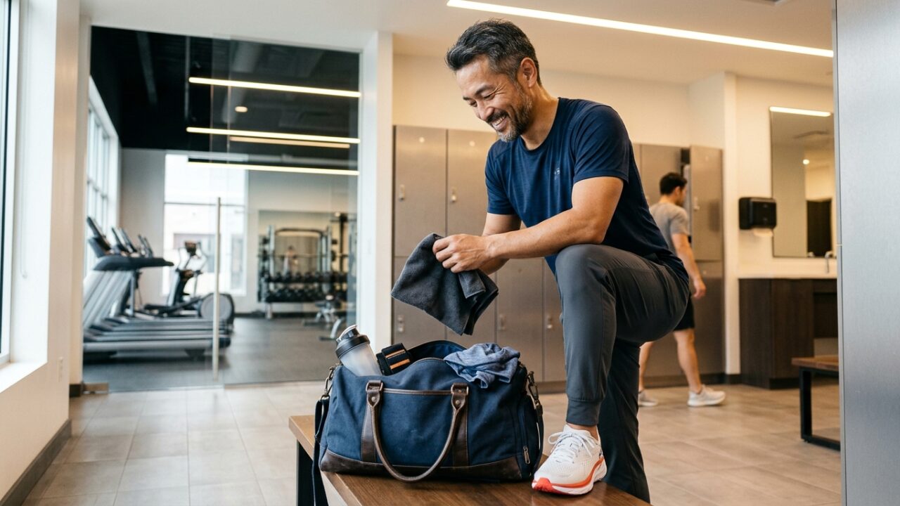 Gym selection for dual life